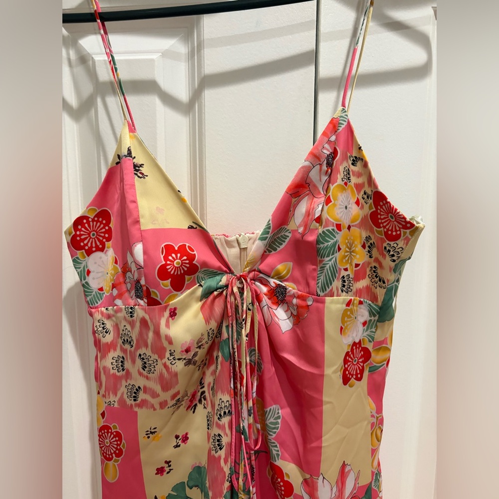 NWT Zara Printed Silk Patterned Slip Dress - Picture 4 of 5